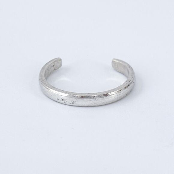 Vintage Sterling Silver 925 Open Back Toe Ring Size 4 - Picture 2 of 9